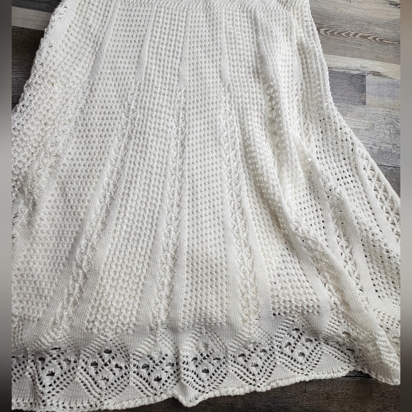 Polo Ralph Lauren 100% Cotton A-Line White Dress Large Slip Lined - Picture 9 of 13